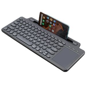 Claviers du clavier Bluetooth sans fil 2.4G avec numéro de cartes de souris tactile slot clavier numérique pour Android iOS Desktop ordinateur portable PC TV Box