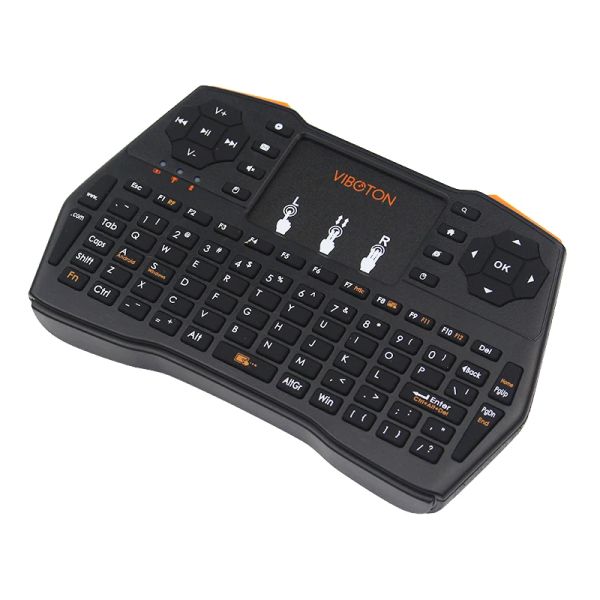 Teclados 2.4G Mini Keyabord Touch Pad Teckboard para mini PC Laptop Box Android TV para PI naranja para Raspberry Pi Banana Pi