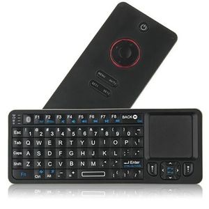 Claviers 2 4Ghz Mini clavier sans fil avec pavé tactile et télécommande portable pour Android TV Box IPTV HTPC PC 231019