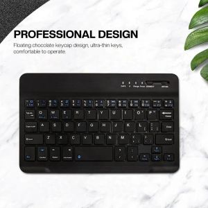 Teclados Keyboard de 7 pulgadas Bluetooth Wireless Mini Notebooks Teleptaps Mobile Key Board Tecillos Ultrathin Teckmon