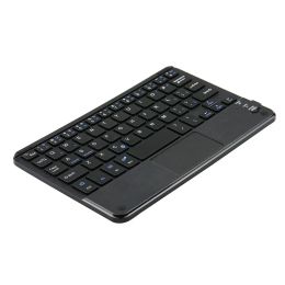 Claviers 7inch Ultraslim Wireless Bluetooth Clavier avec pavé à touche multitouch intégré et batterie rechargeable pour Android et Windows