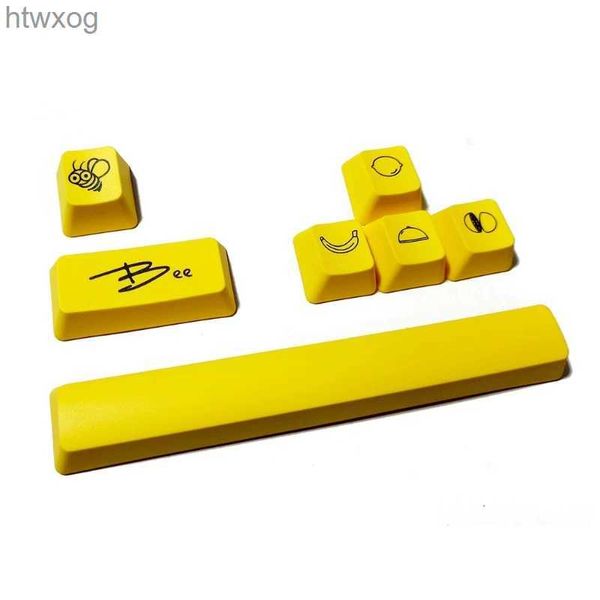 Claviers 7 pièces PBT 6.25U barre d'espace Keycap ensemble colorant-subbed Keycap pour clavier mécanique livraison directe YQ240123