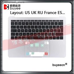 Claviers A1708 Topcase pour Macbook Retina Pro 13 ''A1708 Top case US UK RU France ES clavier avec rétro-éclairage 2016 2017 Q231121