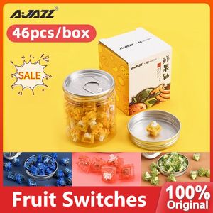 Teclados AJAZZ Oiced Fruit Switch 3 Pin Huanno Tactile Silent es Teclado mecánico Compatible con juegos GK61 GK64 GH60 221031