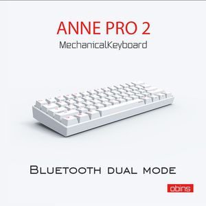 Claviers Anne Pro 2 RVB Mécanique Gaming 60 61 Touches Sans Fil Bluetooth 5 0 Gateron Blue Switch Portable Detachab Mini 230301