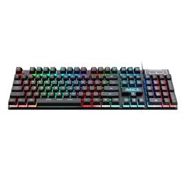 Toetsenboards Back -verlichting Gaming Mechanische toetsenbord Gamer Mechanic Kit KeyCaps RGB PC Laptop USB Wired Ergonomic Claviers Keybord Key Board Caps