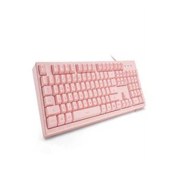 Claviers Clavier rose Basaltech avec LED Backlit 104KEY GAMING SEAT MECANICAL SEMPLE USB CONDUSTIONNEL