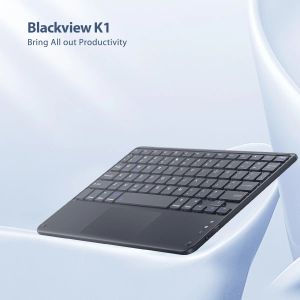 Claviers Blackview K1 Clavier Bluetooth English French French French Portable Wireless Clavier pour tablette Android iOS Windows