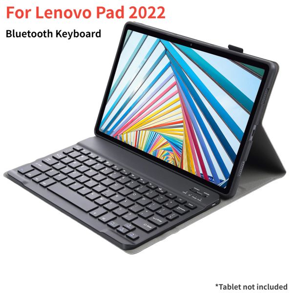 Claviers Clavier Bluetooth pour la tablette Lenovo Pad xiaoxin 2022 Gray avec étui de protection pour Lenovo M10 plus 3e