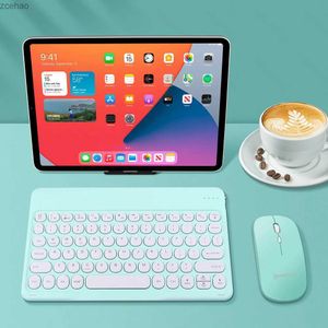 Toetsenboards Bluetooth Toetsenbord draadloos toetsenbord en muis Teclado voor iPad 2022 Xiaomi Samsung Huawei Tablet Android IOS Windowl2404