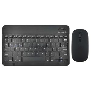 Claviers Clavier et souris sans fil Bluetooth, disposition espagnole, pour iPad Air 5 4 2022 Pro 9e 2021, tablette pour Android IOS WindowsL240105