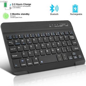 Claviers Bluetooth Keyboard sans fil mini clavier adapté aux tablettes d'ordinateurs portables téléphones iPads des claviers de jeu rechargeables Android iOS Windowsl2404