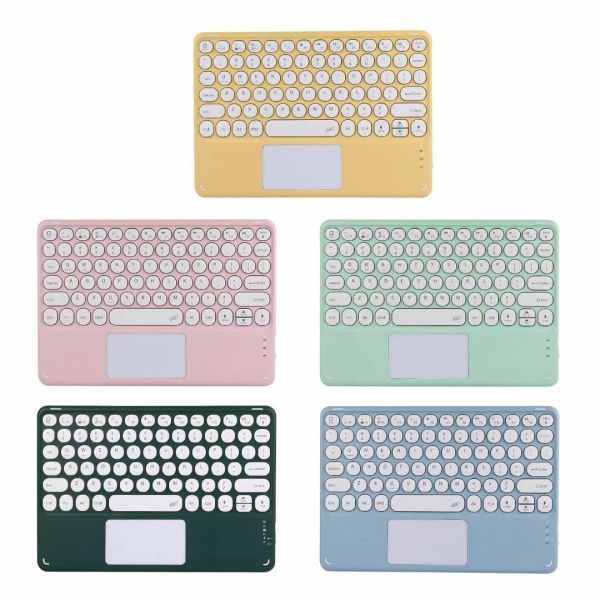 Claviers Bluetooth Clavier sans fil avec pavé tactile Hébreu espagnol Français coréen pour iPad Pro Air pour Tablette Windows Android Xiaomi Huawei