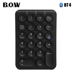 Clavards Bow 22 touches Numéro Bluetooth Clavier Portable Portable Slim Blutooth Numeric Keypad pour iPad ordinateur portable Keypad numérique rechargeable