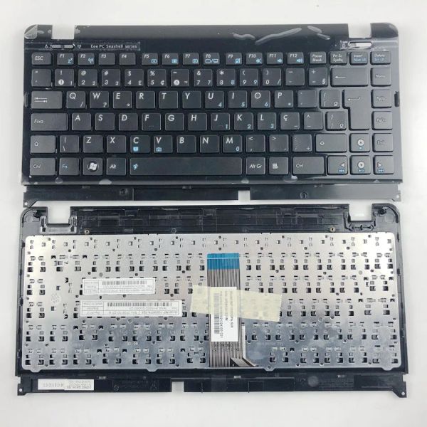 Teclados Br Brasil Brasil Teclado para computadora portátil para ASUS EEEPC 1215B 1201 1215BT 1215N 1215T 1215P 1225B 1225C 1215N 1215P 1215ped 1215pn BR Frame