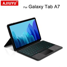 Keyboards Case Cover voor Samsung Galaxy Tab A7 10.4 "2020 SMT500 SMT505 Tablet Bluetooth Toetsenbord Touchen Touch Pad Protective Cases TPU Shell