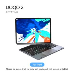 Claviers DOQO 2: 360 degrés Multiview iPad Keyboard Pro Case pour iPad Pro 11 pouces iPad Pro 12.9Ipad Air 10,9 pouces