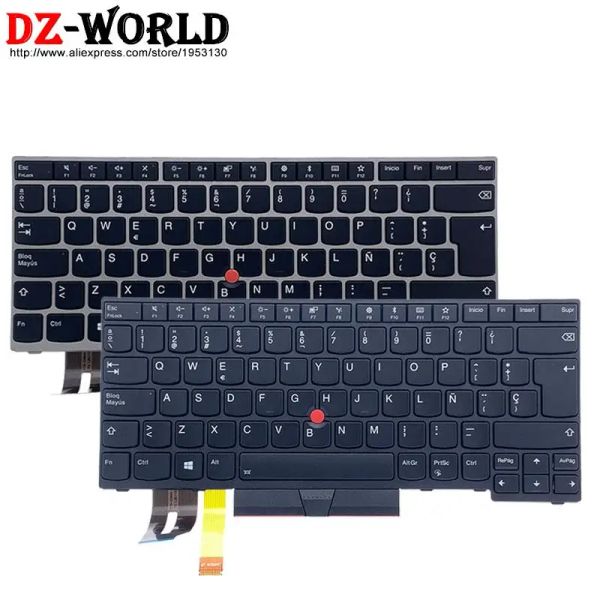 Teclados ES español Teclado retroiluminado para Lenovo ThinkPad E480 E485 E490 E495 T480S L480 T490 T495 L390 L380 Yoga L490 P43S la computadora portátil 01yp370