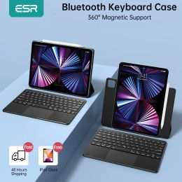 Claviers ESR Case pour iPad Pro 12 9 11 clavier Bluetooth Wireless Backlit Keyboard pour iPad Air 4 10.9 Pro 12.9 2020 2021 COUVERTURE MAGNÉTIQUE