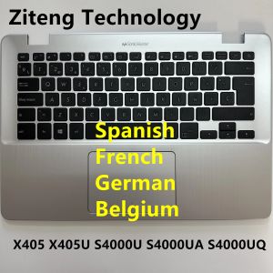 Claviers pour Asus Vivobook X405 X405U X405UA X405UQ X405UR X405 X405U U4000UA ordinateur portable Belgique allemand French Spanis