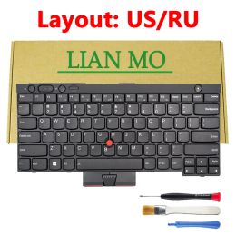 Claviers pour Lenovo Thinkpad T430 T430I T430S X230 X230T Clavier T530 W530 L430 L530 Notebook Clavier US RU Russia Layout 04Y0490