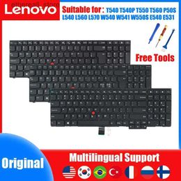 Claviers pour Lenovo ThinkPad T540 T540P T550 T560 P50S L540 L560 L570 W540 W541 W550S E540 E531 clavier d'ordinateur portable US BR FR RU TR KR NENA Q231121