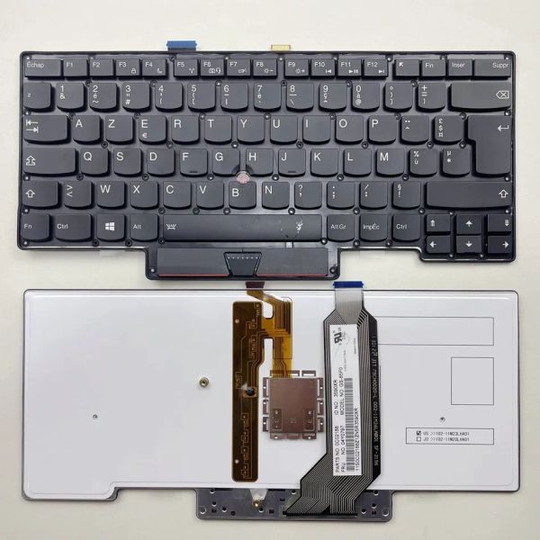 Claviers clavier de l'ordinateur portable rétro-éclairé en français pour ThinkPad Lenovo X1 Carbon 1st Gen FRU 04Y0797 PIÈCES NO 0C02188 FR AZERTY DISPAGE