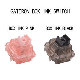 Toetsenboards Gateron Nieuwe Box Ink V2 Black Pink Switch Gateron Ink Switch 5pin Lineair doorzichtige mechanische toetsenbord