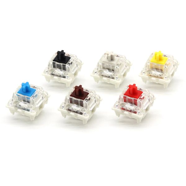 Tecillos Gateron Switches GPRO2.0 para teclado mecánico SMD RGB Lube táctil lineal interruptor mecánico de color marrón rojo amarillo