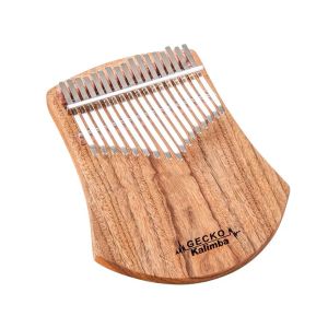 Claviers Gecko 17 touches Kalimba Camphor Africain Wood Thumb Piano Finger Percussion Thumb Piano Mbira Sanza Keyboard Musical Instrument