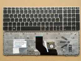 Claviers au clavier de l'ordinateur portable en Allemagne pour HP EliteBook 8560p 8570p 8560B 6560B 6565B 6560P SEET 641180041 avec Point GR Layout