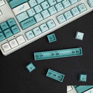 Claviers GMK cloné Iceberg XDA Profil 125 Keycap PBT Dye-Sub Keycaps pour Cherry MX Switch Clavier mécanique 61 68 98 104 Layo Dhgxu