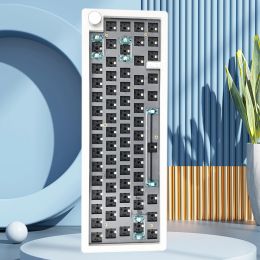 Toetsenboards GMK67 Hot Swappable Mechanische toetsenbord Pakking Kit Bluetooth 2.4G Wireless 3 Mode Toetsenbordaanpassingskit RGB Bind Verlicht 67 toetsen