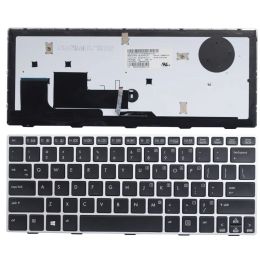 Keyboards Gzeele US HEPTOP Clavier pour HP EliteBook Revolve 810 G1 810 G2 810 G3 Backlight Keyboard D7Y87PA 706960001 Clavier américain