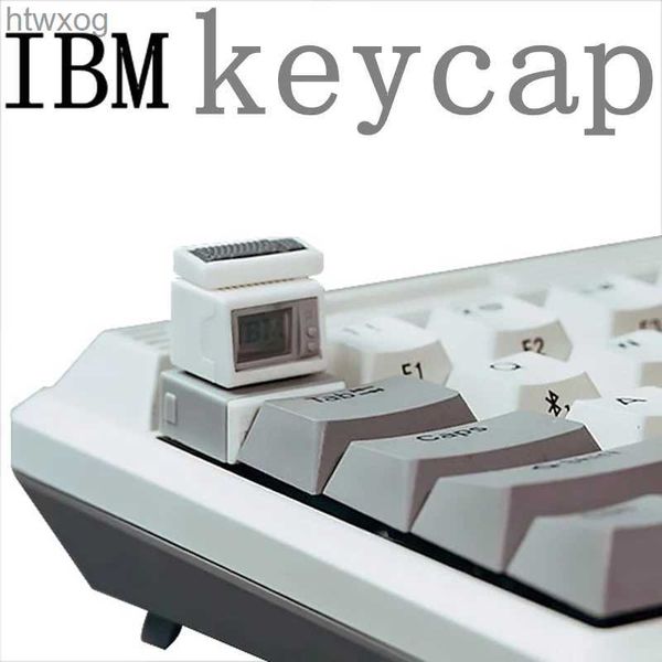 Teclados IBM Computadora Retro KEYCAP ESC Juego mecánico Teclado Tapa de tecla Adecuado MX Gateron Akko Kailh Cherry Switch Pantalla transparente YQ240123