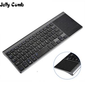 Claviers Jelly Comb sans fil avec pavé tactile numérique pour ordinateur portable PC Smart TV YR Thin USB Mini espagnol russe 221027