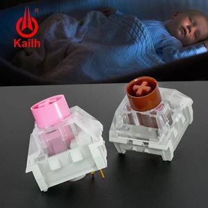 Claviers Kailh Box Silent Pink Switch Brown Linéaire Tactile Switches pour clavier mécanique SMD MX 3Pin Switchs Swap 231123