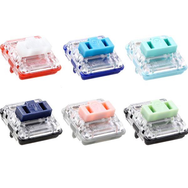 Claviers Kailh Low profile Choc switch 1350 RGB Pour clavier Crystal Red Pro Pale Blue Pink Robin Silver Brown White Yellow Orange 230715