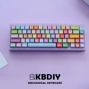 Claviers KBDiy 133 touches Gummy Bears PBT Keycap XDA profil couleur mignon XDA clé Cap pour MX Switche personnalisé mécanique clavier de jeu casquettes 231025