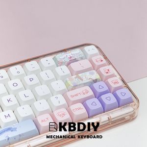 Claviers KBDiy 140Keys Set Cute Dog PBT Keycaps DYE SUB DIY Custom XDA Profile Key Cap pour MX Switch Game Clavier mécanique 230712