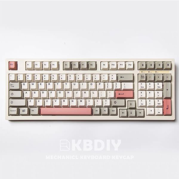 Claviers KBDiy GMK 9009 Retro Cherry Profile Keycap 134 KeysSet pour clavier mécanique DIY Custom PBT DYESUB 61 60 Bakclit ISO Keycaps 230225