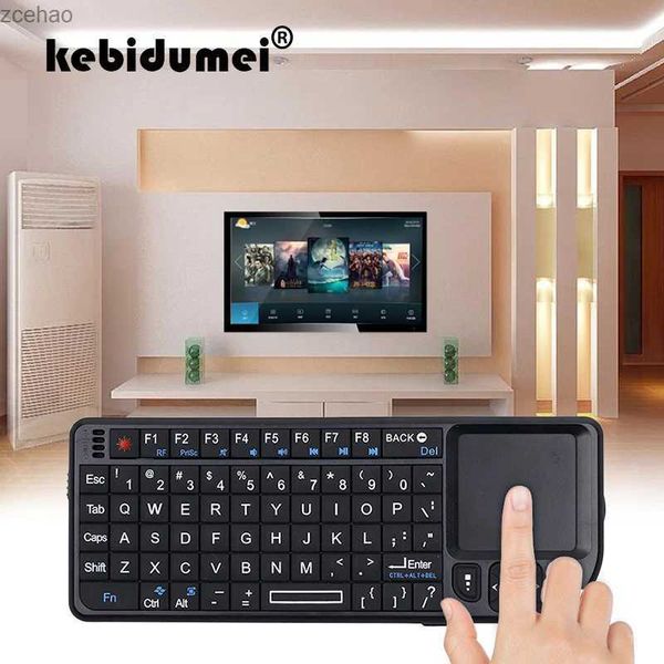 Claviers KebiDumei High Quality 2.4g RF Clavier sans fil 3-en-1 NOUVEAU CLAVIER AVEC TACHPAD MAISE APPRIdéré pour PC ordinateur portable Smart TV Boxl2404