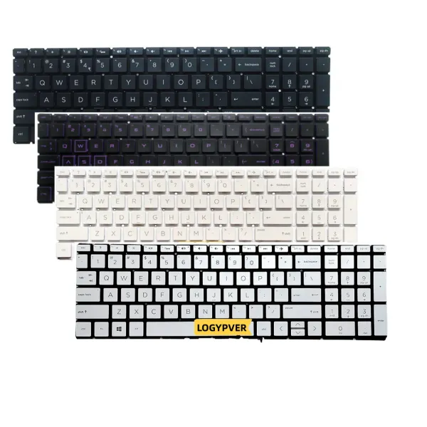 Clavier clavier pour HP 15cs 15cw 15ch 15tcn 15dr 15df 15cn 15ec Zhan 99 G1 ZBOOK 15V G5 US Anglais Black blanc argent