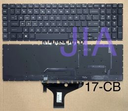 Clavier clavier pour clavier pour ordinateur portable pour HP Omen 17CB 17CB 17CB1000 X 17CB0000 avec lumière colorée sans cadre noir