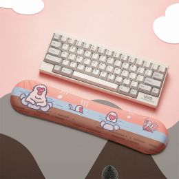 Claviers clavier clavier poignet de repos support soudire la souris de la souris de singe de singe mousse mousse ergonomique silicone antislip gamis PC ordinateur portable