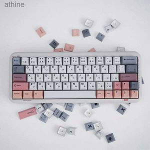 Claviers Claviers GMK 129keycaps AJL-japonais PBT Dye SUB profil cerise pour ordinateur pc câble détachable keycaps numpad YQ240123