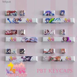 Claviers Claviers Japonais Anime Keycaps Barre d'espace Supplément Key Caps Custom Anime Character Cherry Profile PBT Keycaps pour clavier mécanique YQ240123