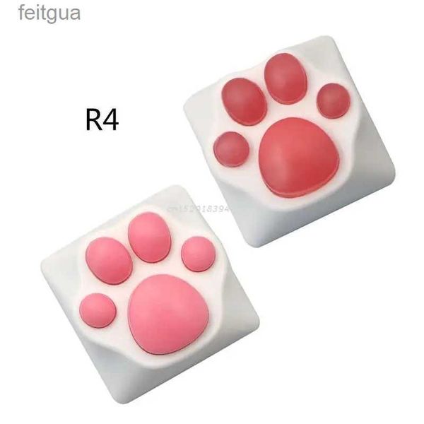 Teclados Teclados Personalidad Keycap PBT Silicone Kitty Paw Artisan Claw Teclados para teclados mecánicos Cherry MX Switches Key Caps YQ240123