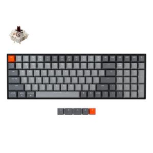 Claviers Keychron K4 G V2 Clavier mécanique sans fil Bluetooth w / White Backlight Hotswappable Switch Wired Gaming Clavier de jeu USB