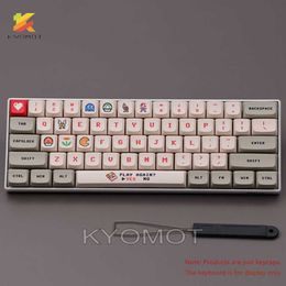 Toetsenboards Kyomot 138 Keys GMK Retro Game KeyCaps Dye-Sub XDA Profiel KeyCap voor MX Switch Diy Game Mechanical Keyboard 61/64/68/87/96/104 T230215